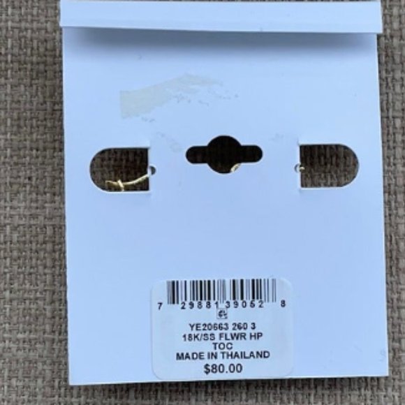 Giani Bernini Earrings 18k Gold Plated over Sterling Silver Hoops Lever Back - Picture 12 of 12